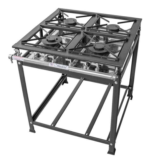 Fogão Industrial 4 Bocas Baixa Pressão - A Gourmet Hover Image