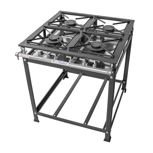 Fogão 4 Bocas Alta Pressão Industrial - A Gourmet Hover Image