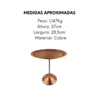 Boleira de Cobre Tubo M A Gourmetv