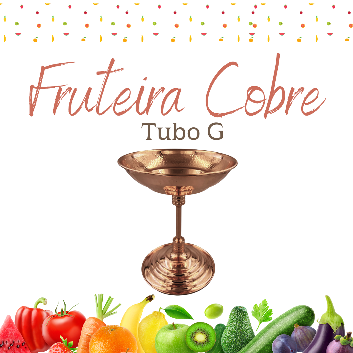 Fruteira Cobre Tubo G A Gourmet