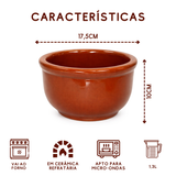 Cumbuca Cerâmica Alta Barro 1,3 Litros