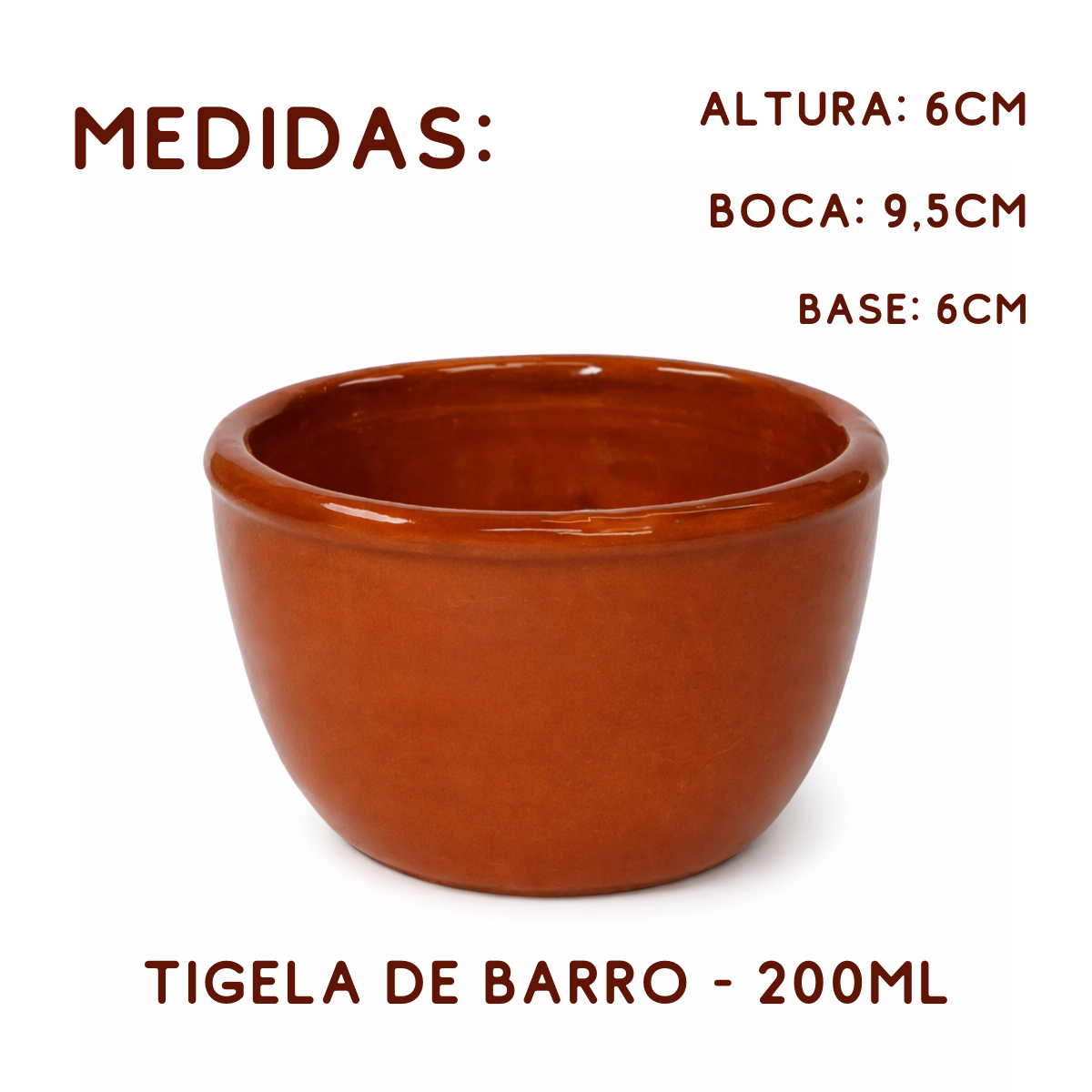Cumbuca Cerâmica Alta Barro N°000