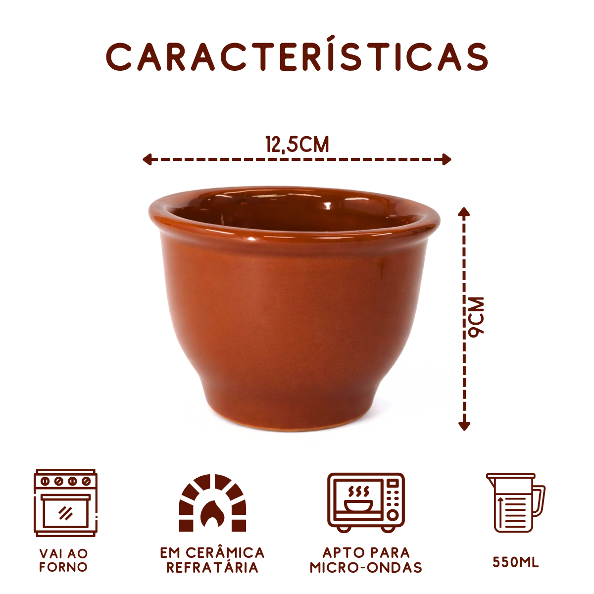 Cumbuca alta Cerâmica Barro N°0