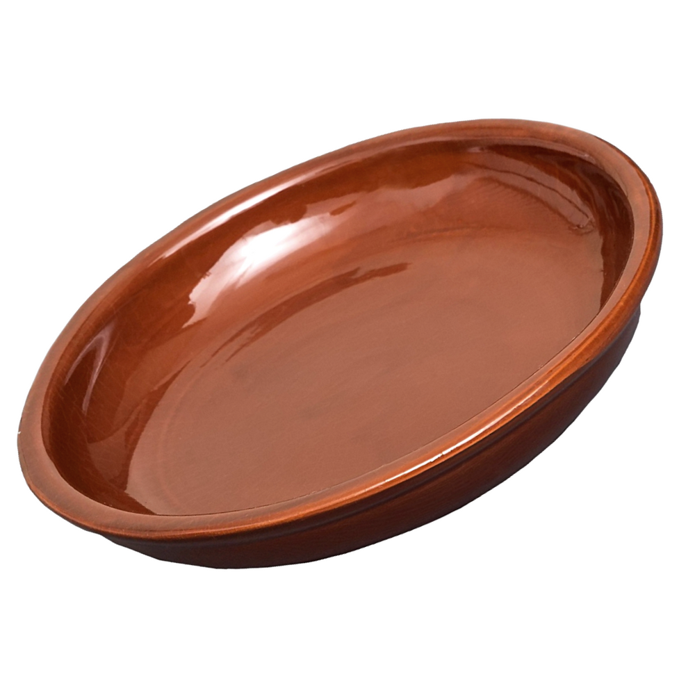 Prato Travessa Redonda 25cm em Cerâmica Barro - A Gourmet