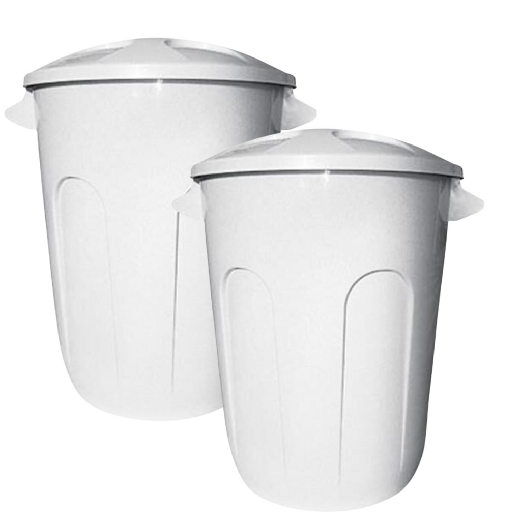 Lixeira Fechado 93L Com Tampa Branco Jaguar