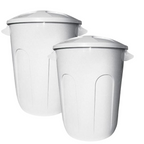 Lixeira Fechado 93L Com Tampa Branco Jaguar