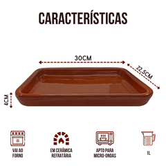 Assadeira Ceramica Barro 1Litro