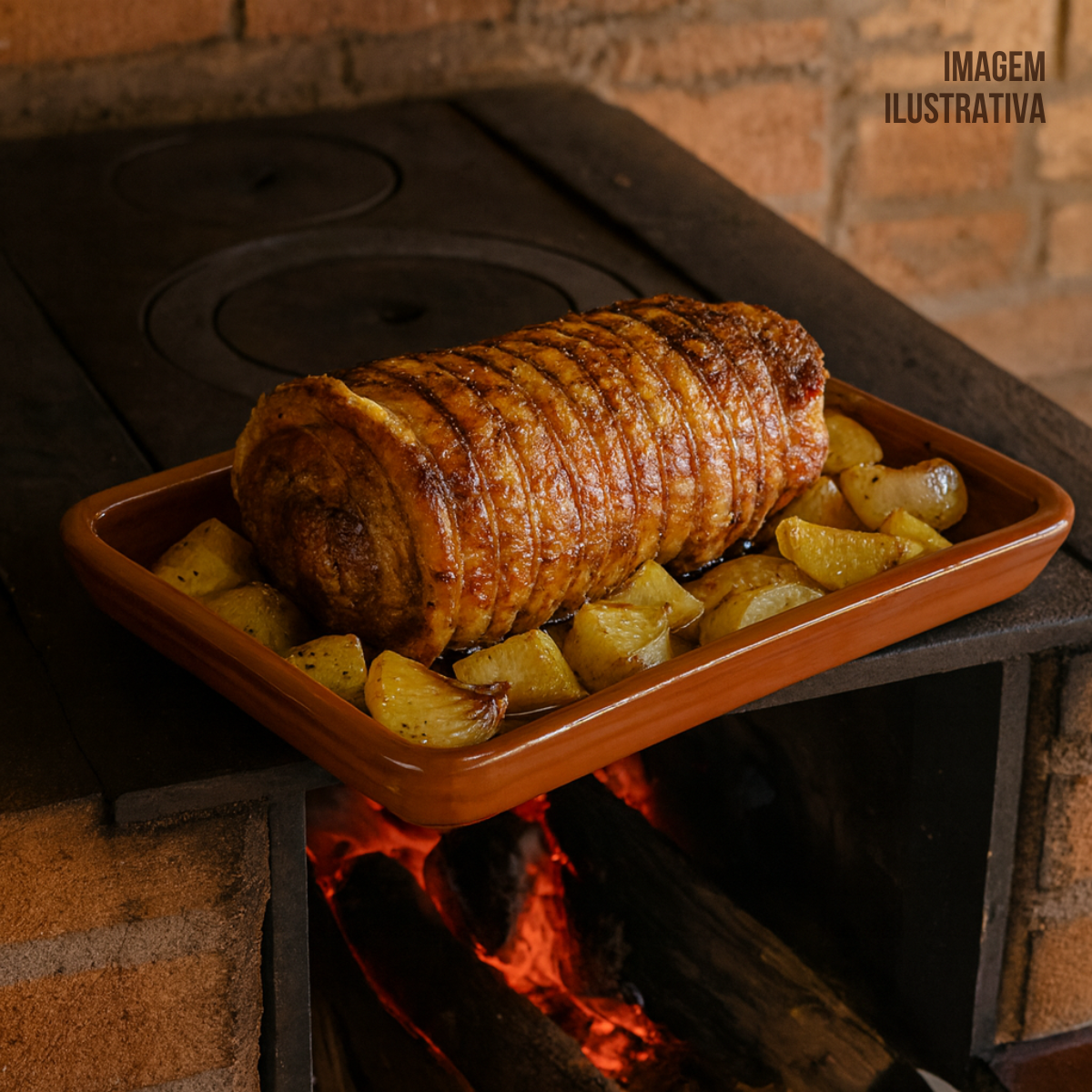 Assadeira Ceramica Barro 1Litro