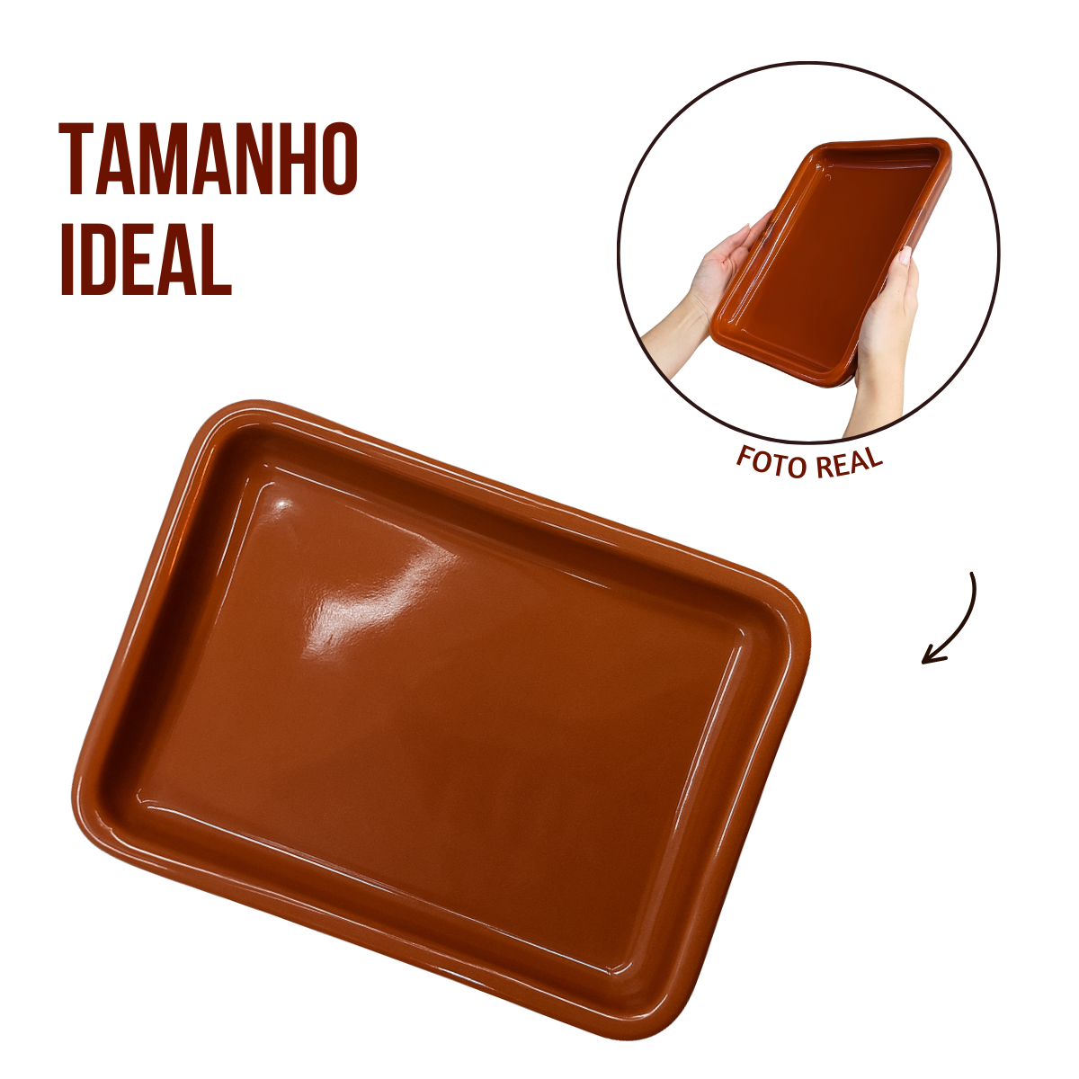 Assadeira Ceramica Barro 1Litro