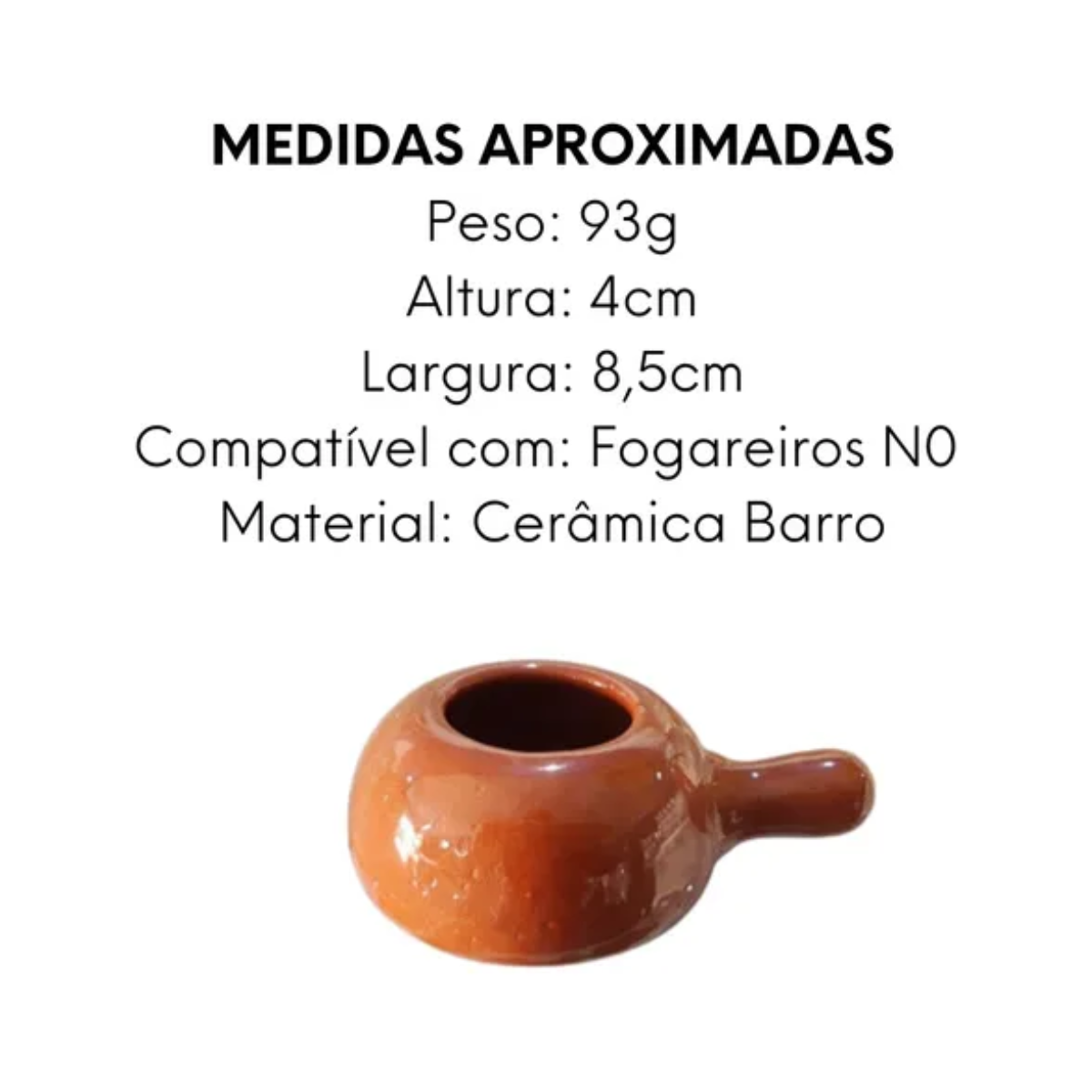 Rabeta Acendedor De Fogareiro De Barro N0 - A Gourmet