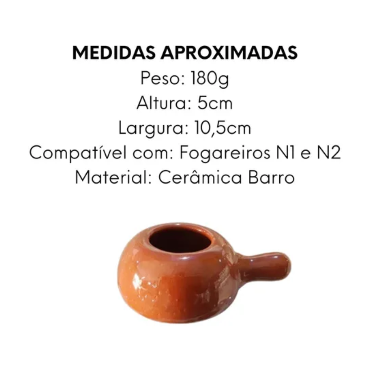 Rabeta Acendedor De Fogareiro De Barro N1 N2 - A Gourmet