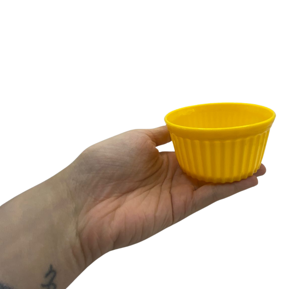 Ramequim 170ml Amarelo de Polipropileno - A Gourmet