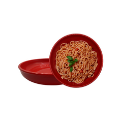 Prato de Polipropileno 25cm Vermelho - A Gourmet