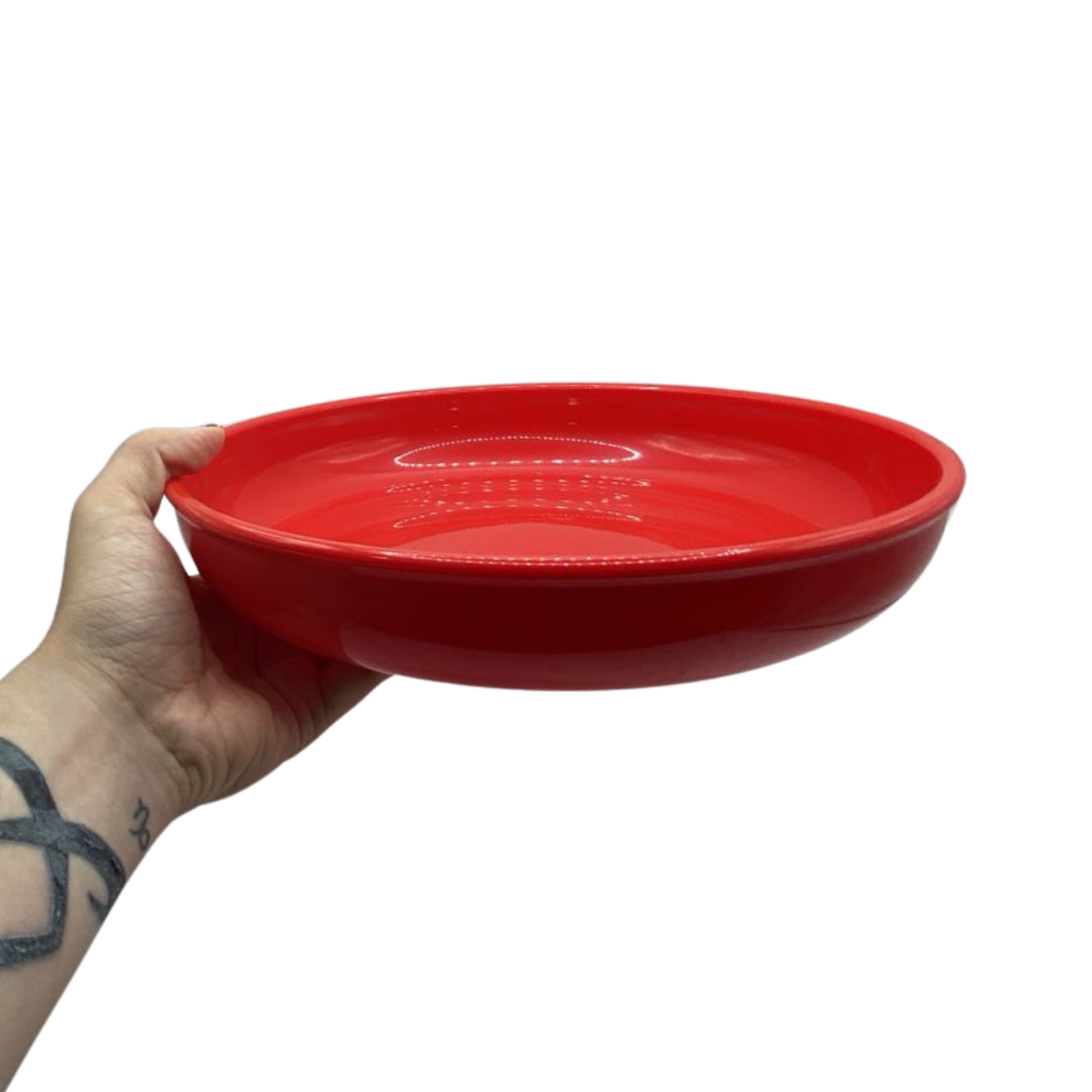 Prato de Polipropileno 25cm Vermelho - A Gourmet