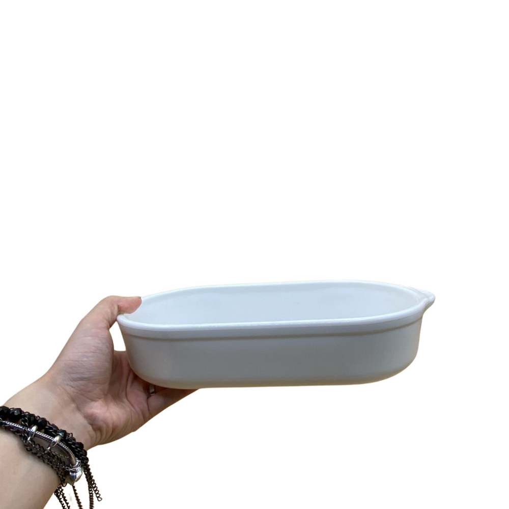 Assadeira Branca de Polipropileno 1,3L - A Gourmet