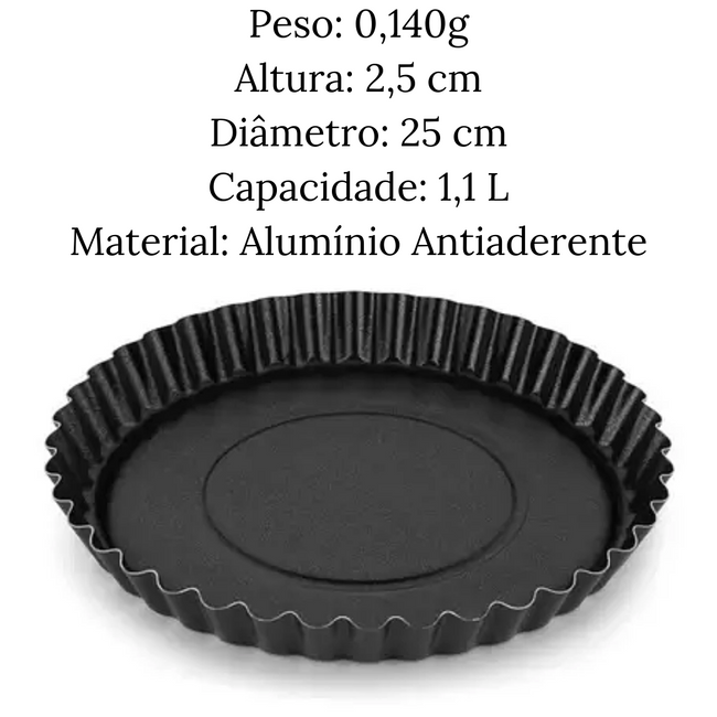 Forma Baixa Canelada Para Bolo e Torta Main Image