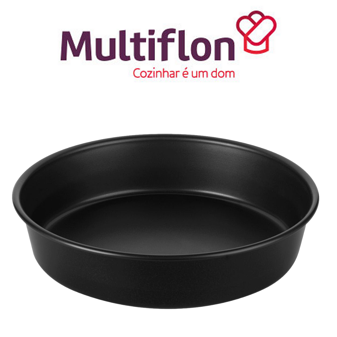 Forma de Aluminio Antiaderente Para Bolo e Torta 24cm - A Gourmet