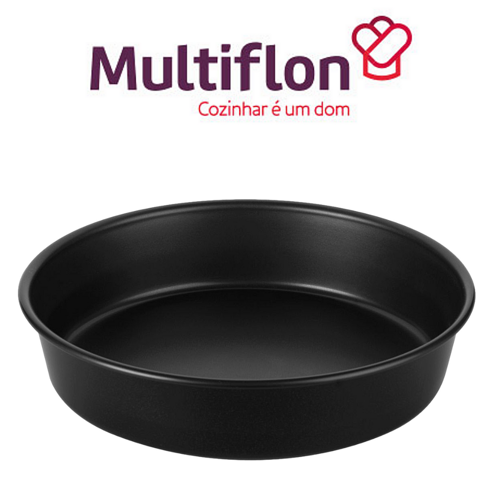 Forma de Aluminio Antiaderente Para Bolo e Torta 24cm - A Gourmet
