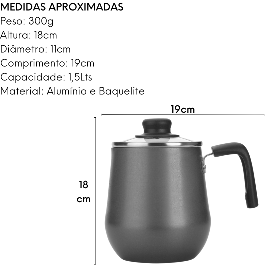 Bule Com Tampa Gourmet 1,5L - A Gourmet