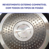 Frigideira Multiflon Preta 20cm