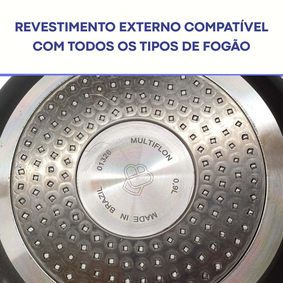 Frigideira Multiflon Preta 20cm