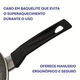 Frigideira Multiflon Preta 20cm