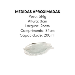 Petisqueira Peixe 200ml de Vidro - A Gourmet