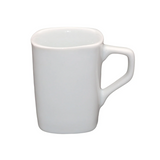 Caneca Quadrada 150ml Porcelana Branca BelaVista