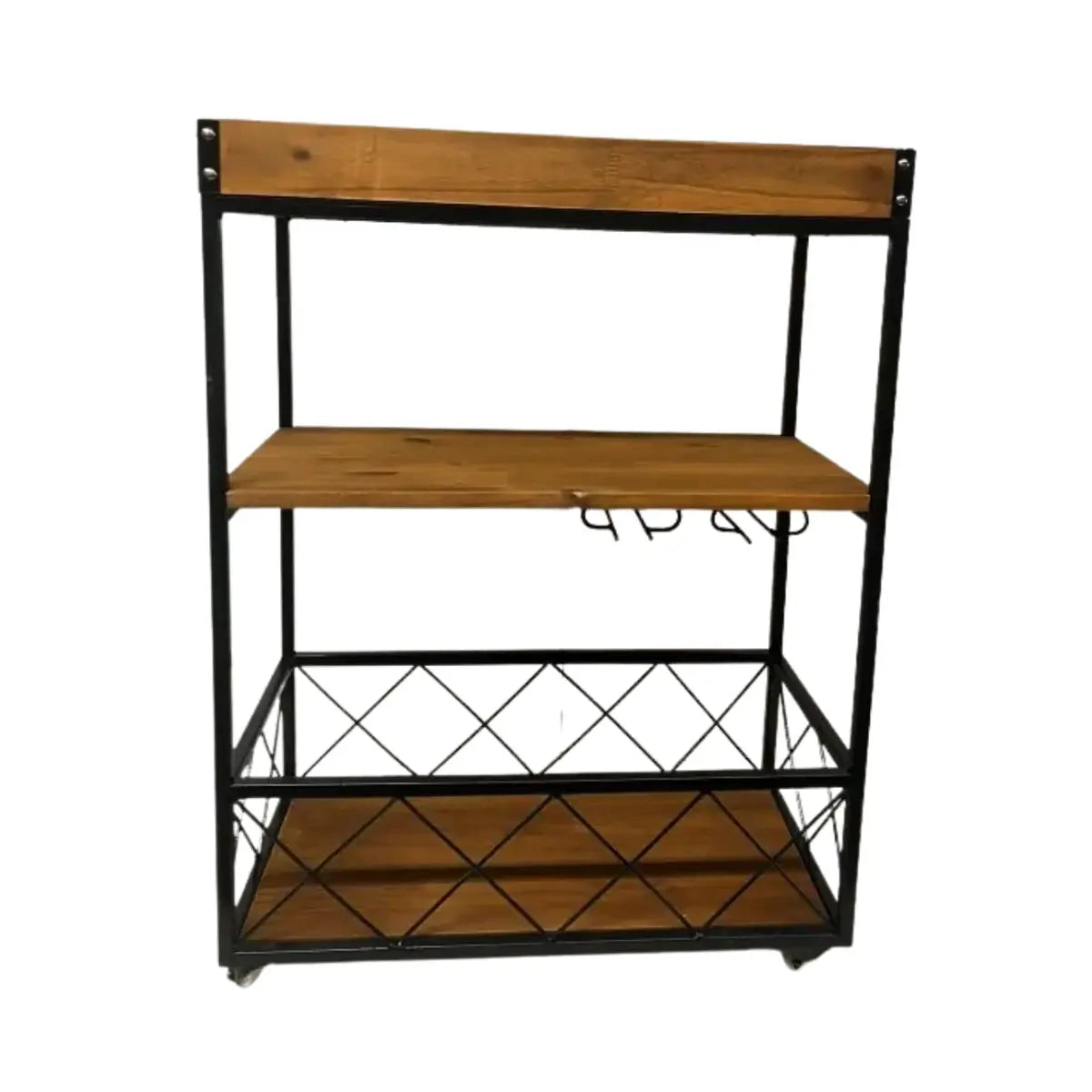 Carrinho Bar Industrial Madeira E Ferro Sob Medida Rustico A Gourmet