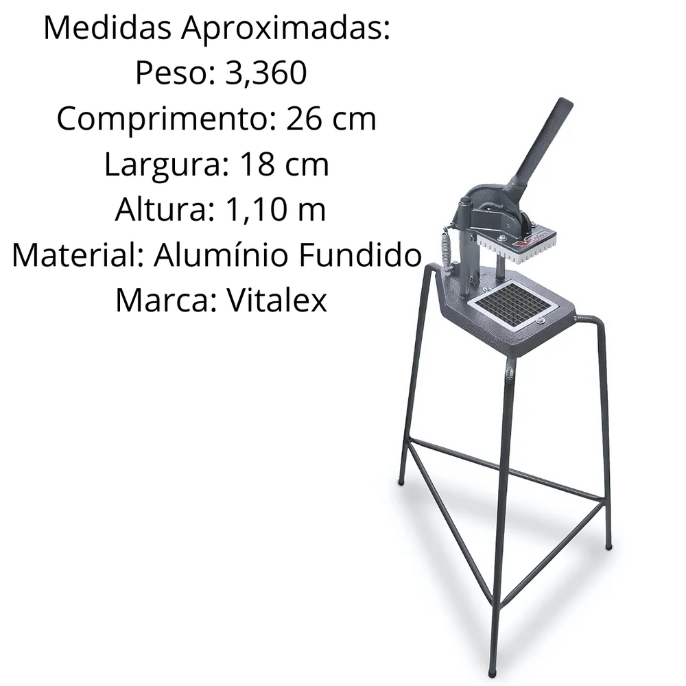 Cortador de Legumes Vitalex de Aluminio - A Gourmet