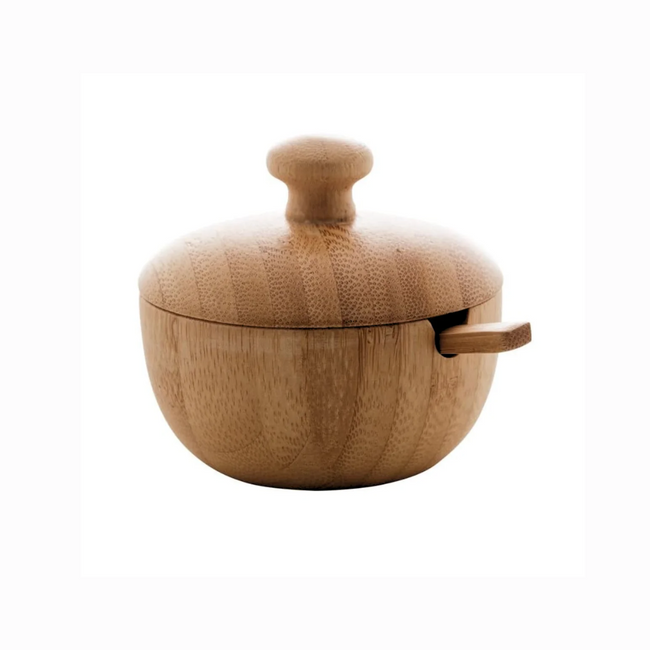 Açucareiro Com Colher Bambu 150ml Lyor Hover Image