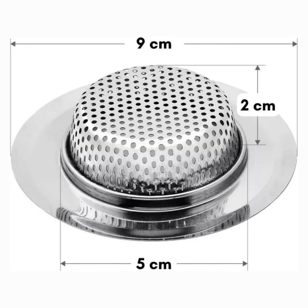 Ralo de Pia em Aço inox 9 cm Premium Original