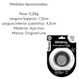 Ralo de Pia em Aço Inox 7,2cm Original