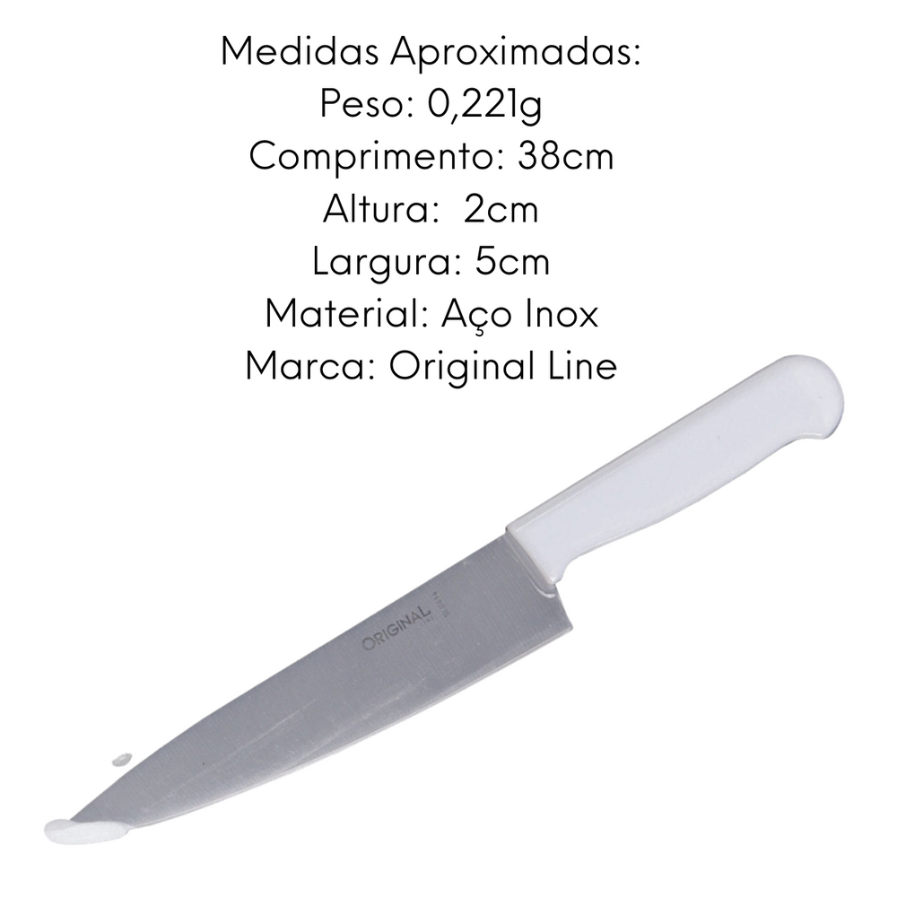 Faca Peixeira Premium 10° Aço Inox Original