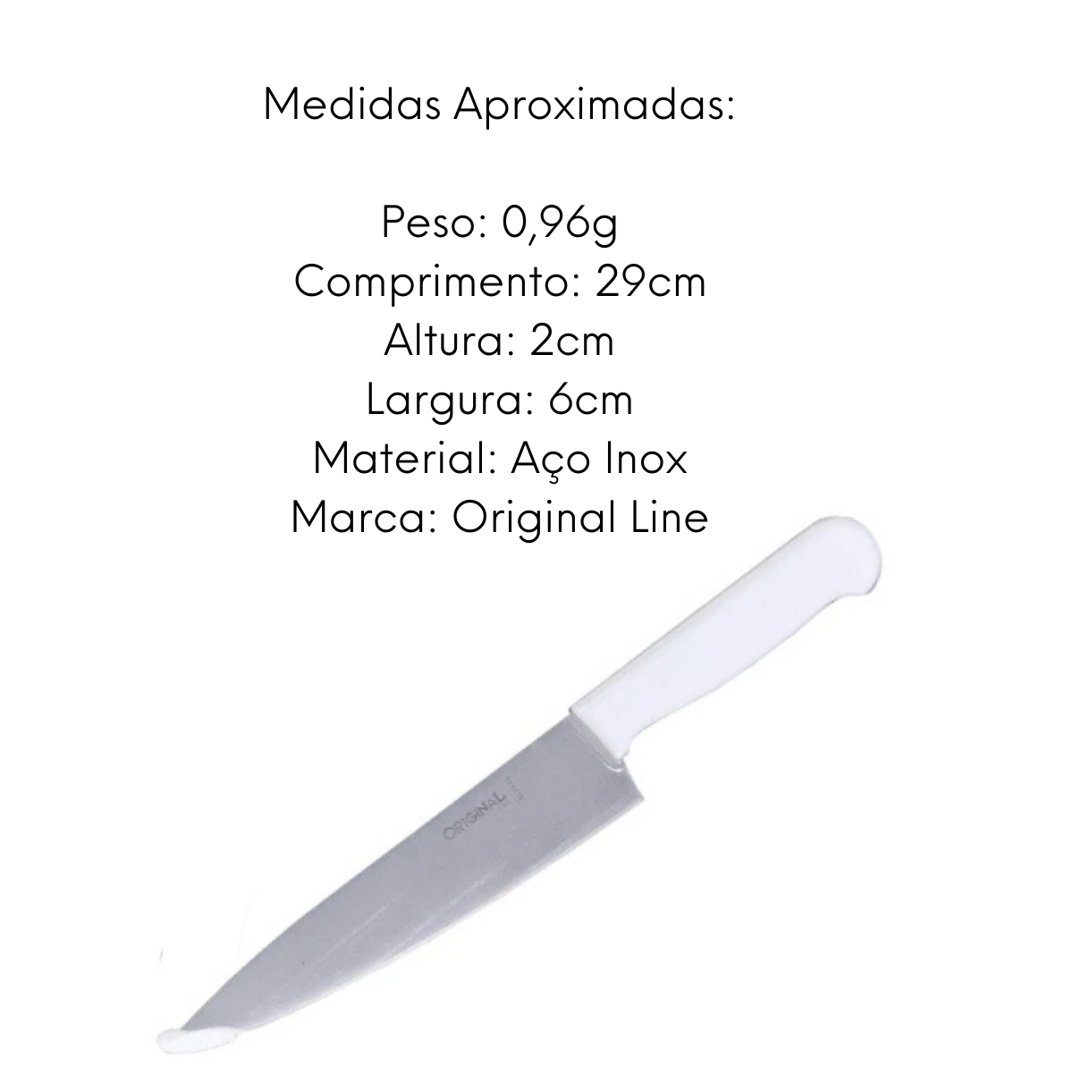 Faca Peixeira Premium 7´´ Em Aço Inox