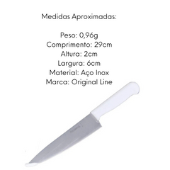Faca Peixeira Premium 7´´ Em Aço Inox