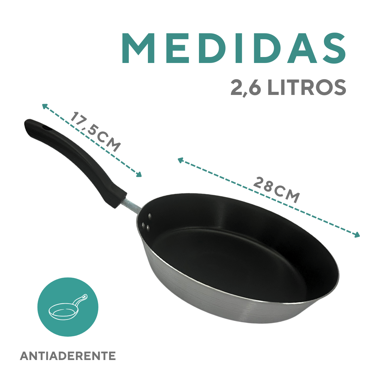 Frigideira Aluminio Hotel N28