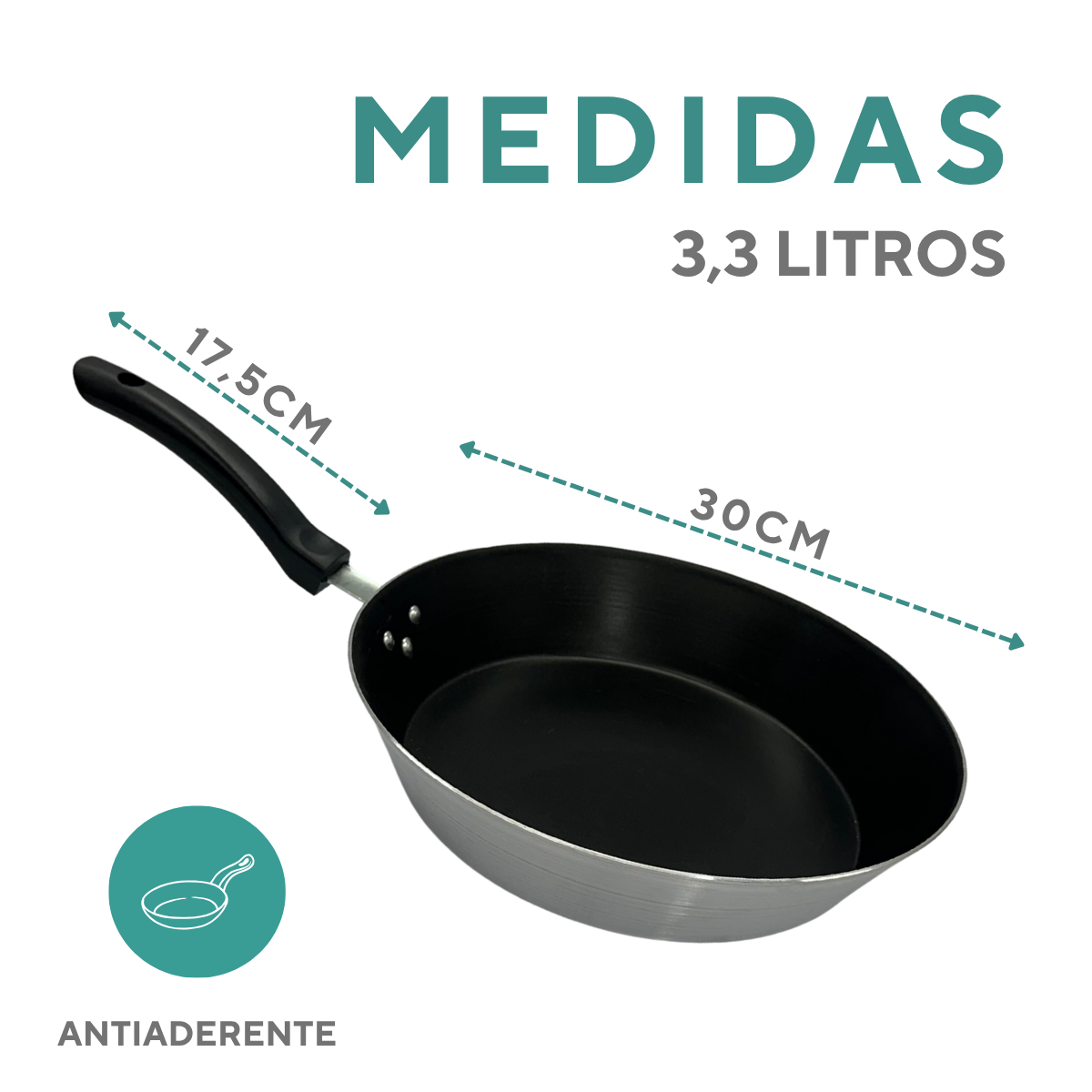 Frigideira Aluminio Hotel N30