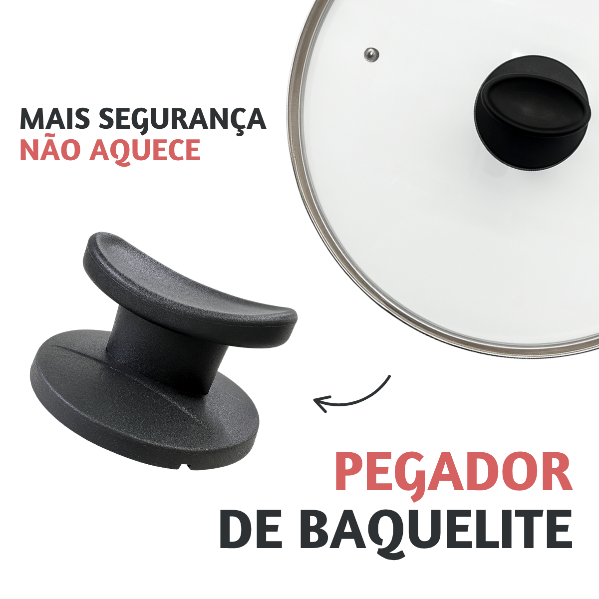 Tampa Vidro N32 Pegador Baquelite