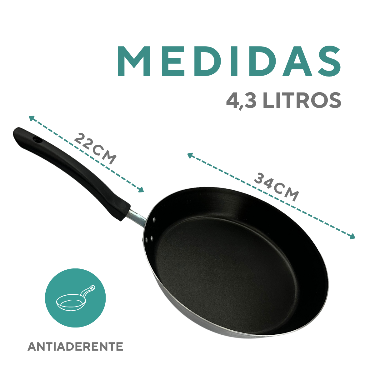 Frigideira Aluminio Hotel N34