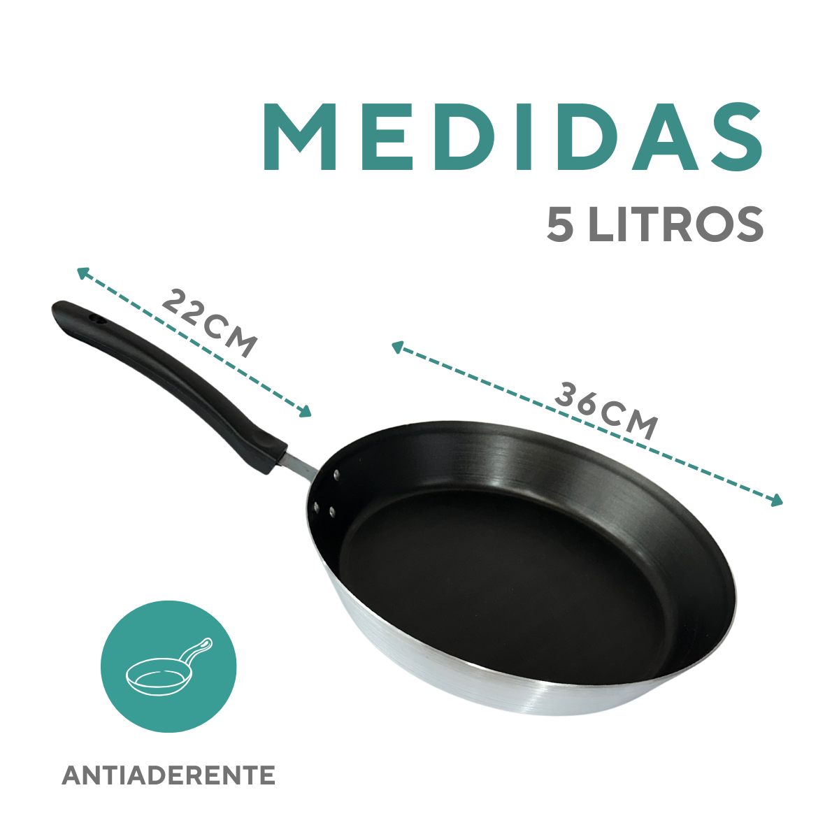 Frigideira Aluminio Hotel N36