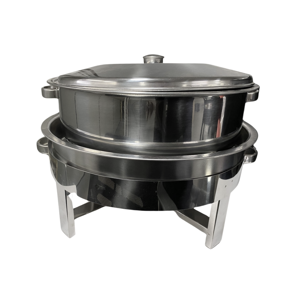 Rechaud Redondo 12L C/ Banho Maria de Aço inox - A Gourmet