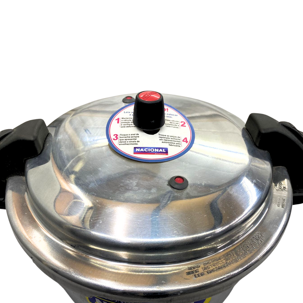 Panela de Pressão 24L Polida Com Fechamento Externo Nacional