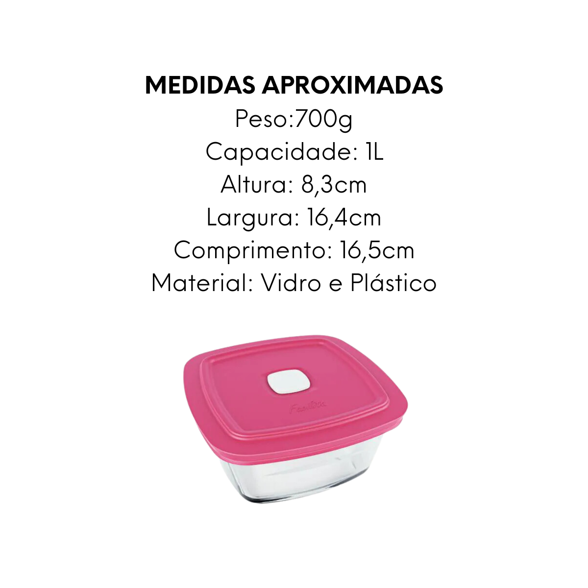 Tigela Vap Tampa Sortida 1L Nadir