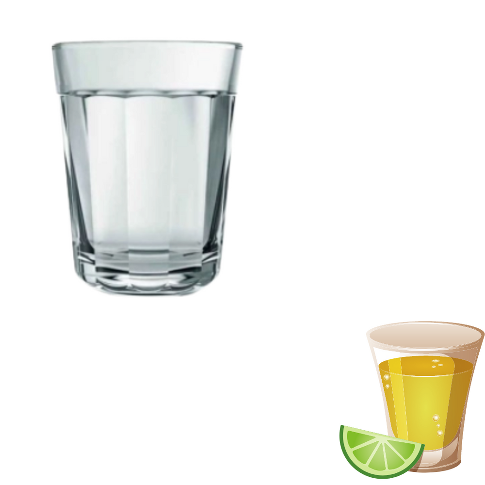 Copo Americano de 45ml de Vidro Nadir