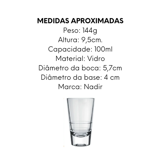 Copo Dose Caninha 100ml Nadir Main Image