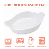 Assadeira Marinex Vidro Temperado 600ml