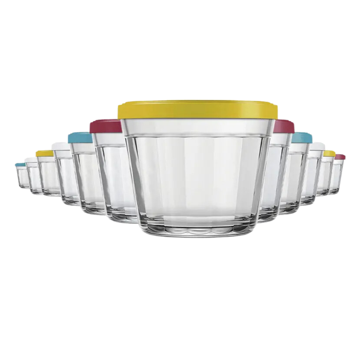 Pote de Vidro Americano 350ml Tampa Sortida Nadir