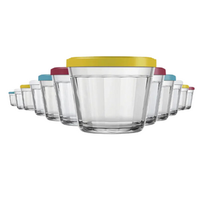 Pote de Vidro Americano 350ml Tampa Sortida Nadir