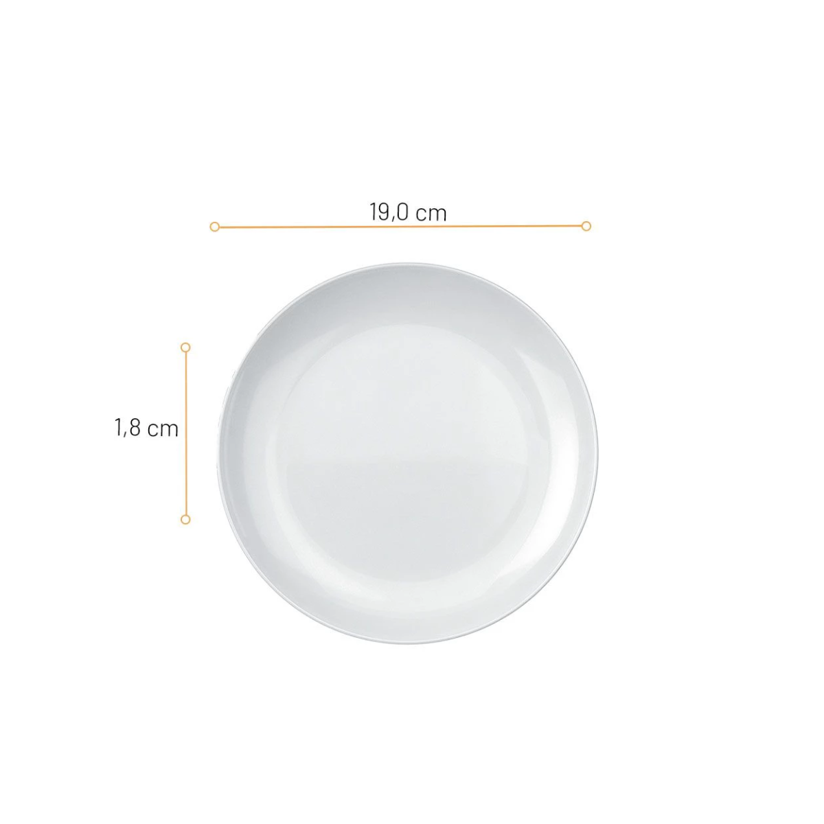 Prato de Vidro Temperado Branco Nadir Nadir